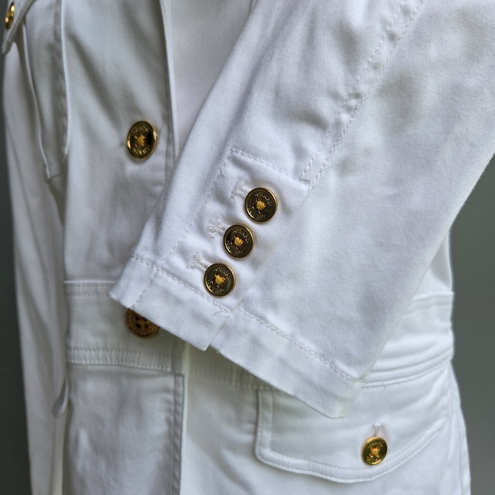 Chaps White Utility Jacket Size-L - Picture 7 of 9